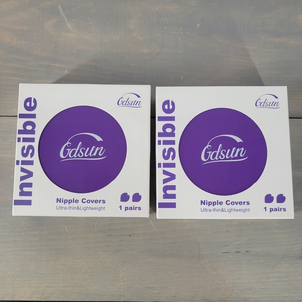 2PAIRS‎ Invisible Nipple Covers Ultra Thin Lightweight Reusable Silicone 2 Pairs